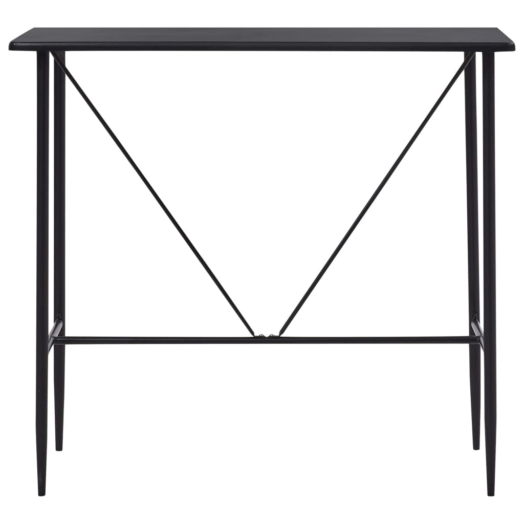 Barbord svart 120x60x110 cm MDF vidaXL