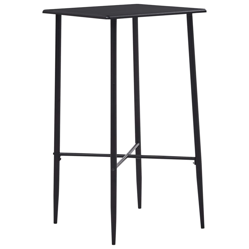 Barbord svart 60x60x111 cm MDF vidaXL