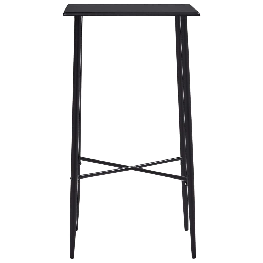 Barbord svart 60x60x111 cm MDF vidaXL