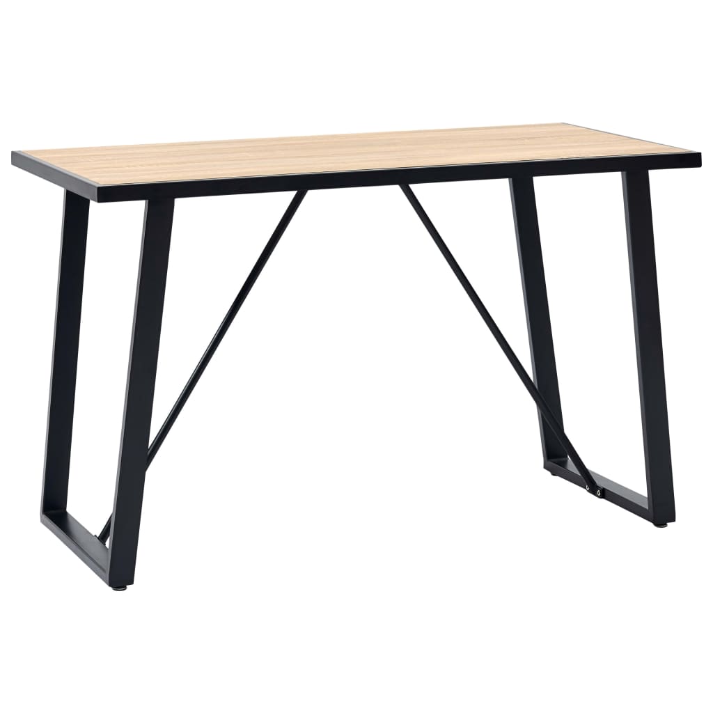 Spisebord eik 120x60x75 cm MDF
