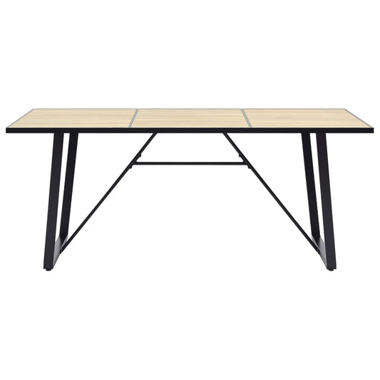 Spisebord eik 200x100x75 cm MDF