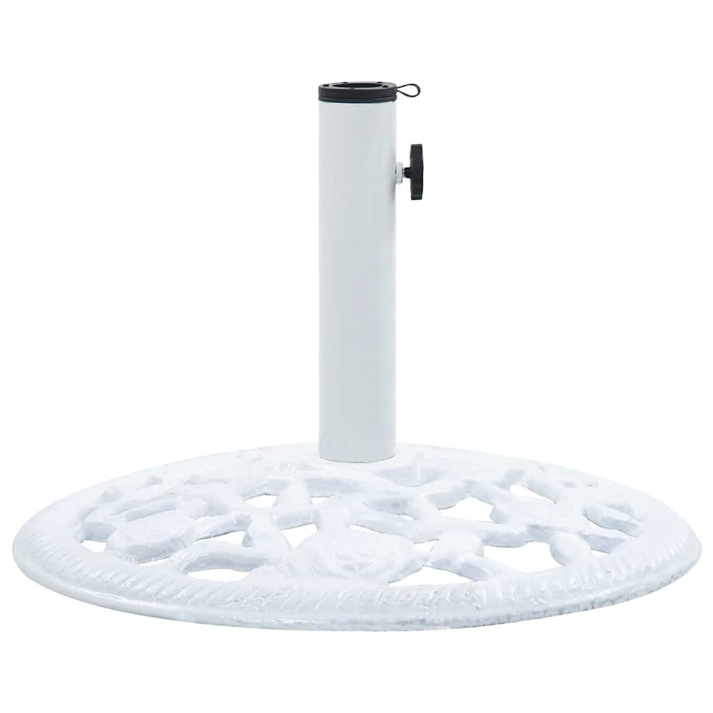 Parasollfot hvit 12 kg 48 cm støpejern