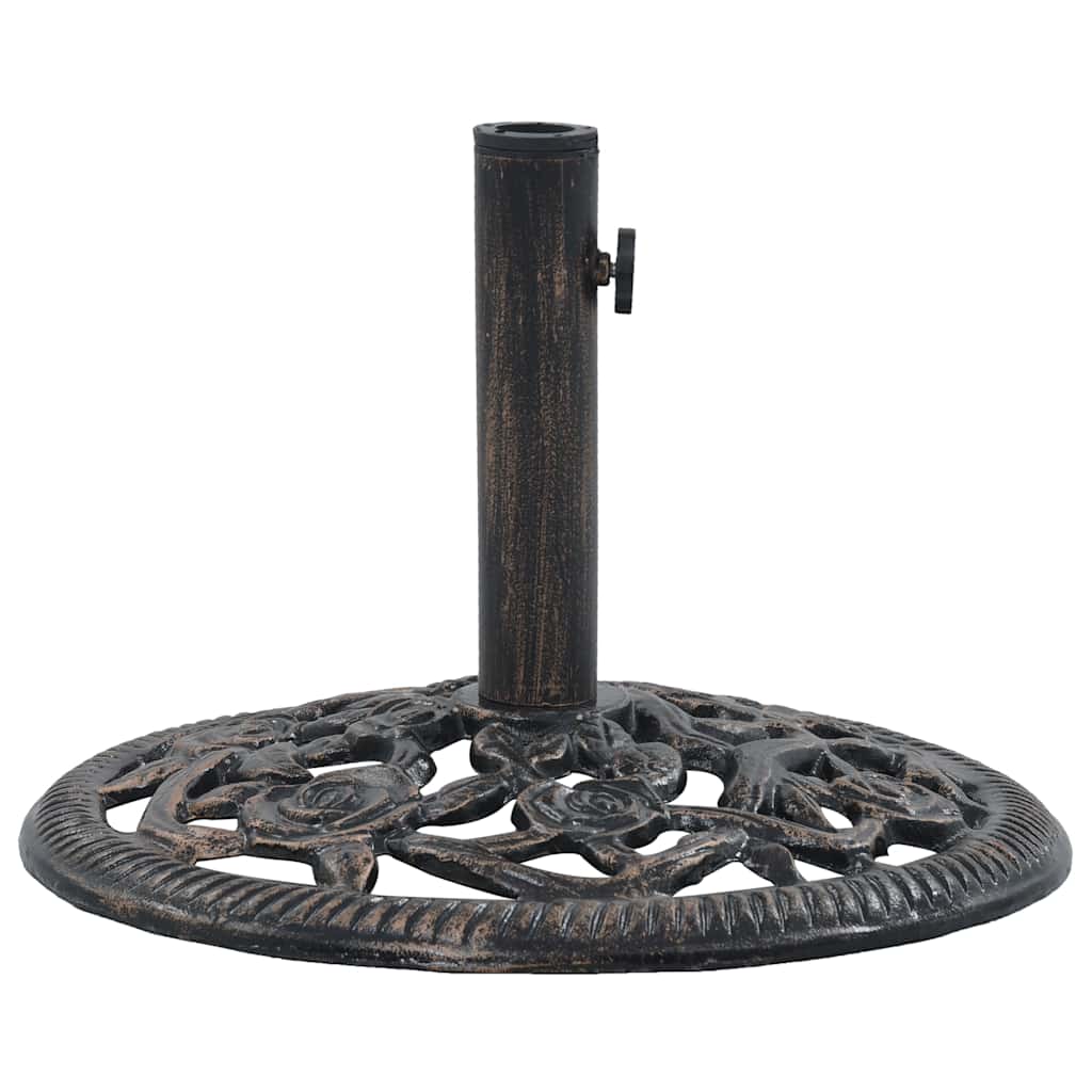 Parasollfot bronse 12 kg 48 cm støpejern