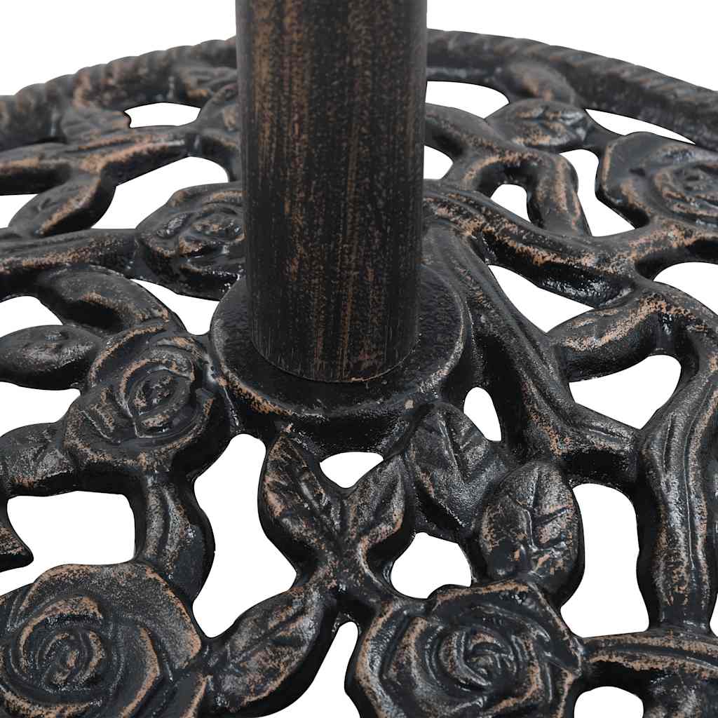Parasollfot bronse 12 kg 48 cm støpejern