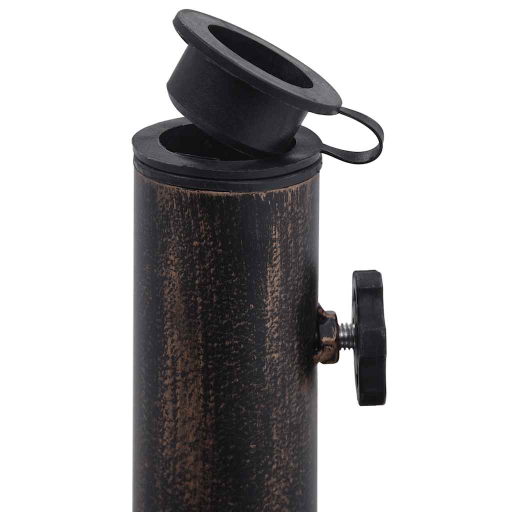 Parasollfot bronse 12 kg 48 cm støpejern