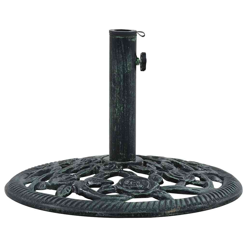 Parasollbase grønn 9 kg 40 cm støpejern vidaXL