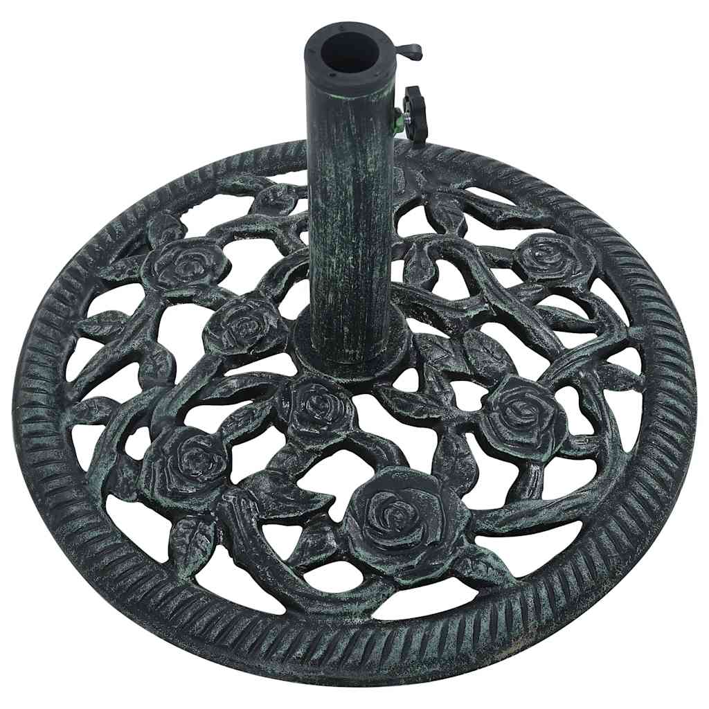 Parasollbase grønn 9 kg 40 cm støpejern vidaXL