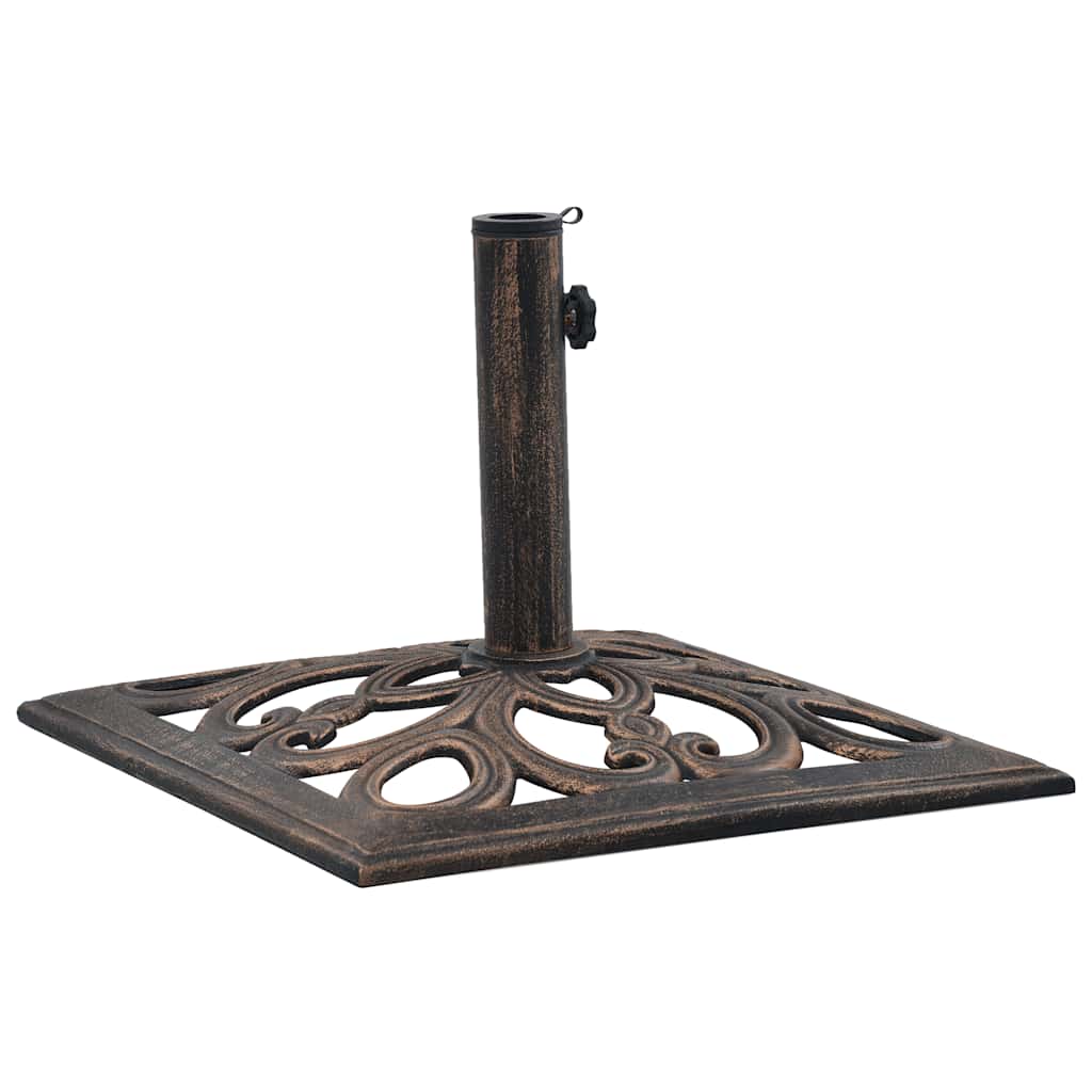 Parasollfot bronse 12 kg 49 cm støpejern vidaXL