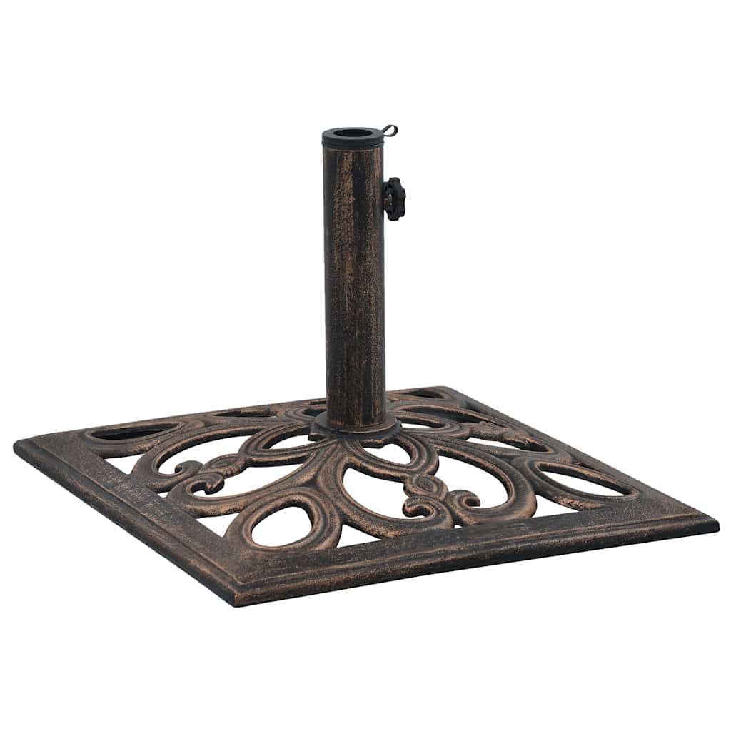 Parasollfot bronse 12 kg 49 cm støpejern vidaXL