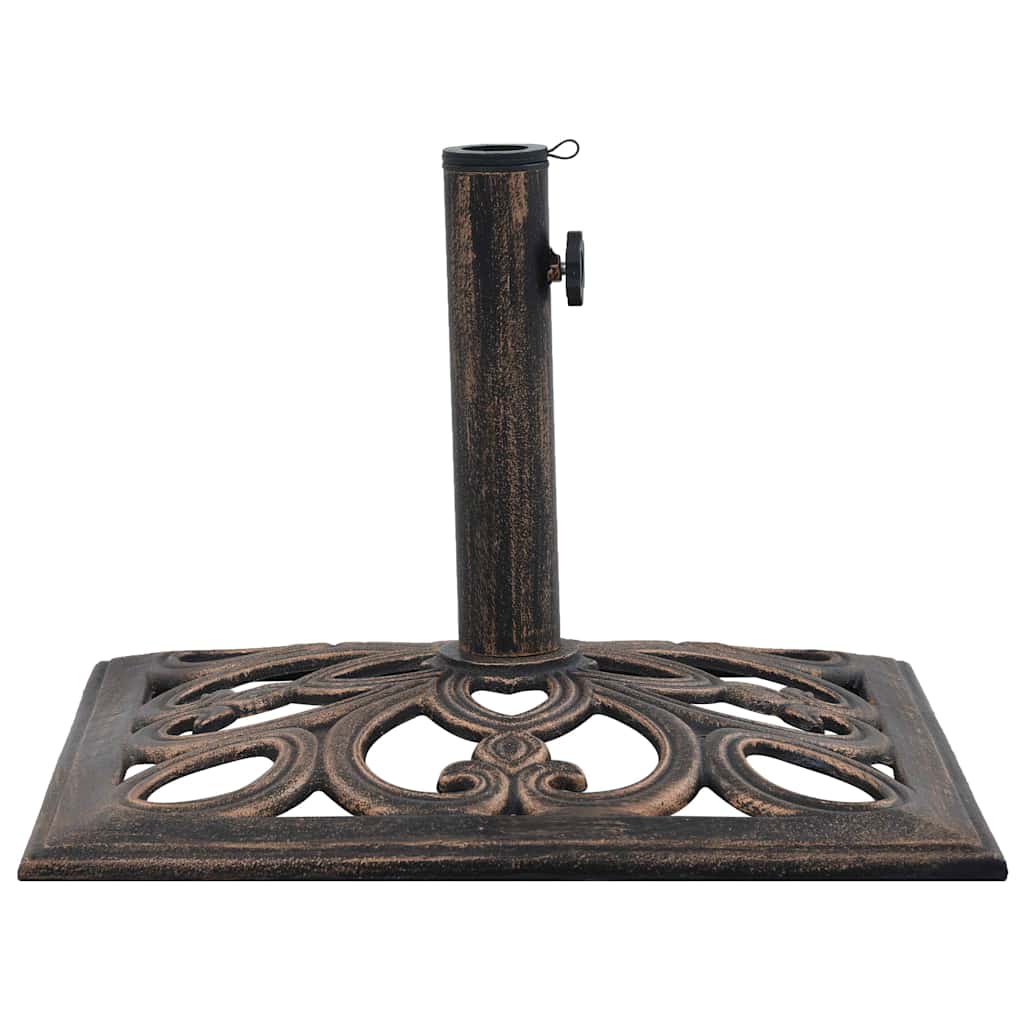 Parasollfot bronse 12 kg 49 cm støpejern vidaXL