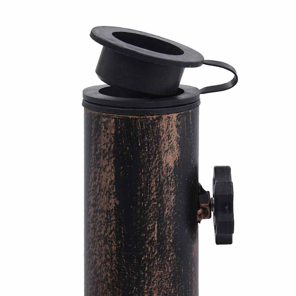 Parasollfot bronse 12 kg 49 cm støpejern vidaXL