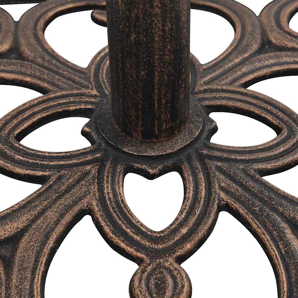 Parasollfot bronse 12 kg 49 cm støpejern vidaXL