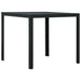 Salongbord svart 78x78x74 cm HDPE treutseende
