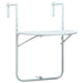 Hengende balkongbord hvit 60x64x83,5 cm plast rottingutseende vidaXL