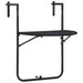 Hengende balkongbord svart 60x64x83,5 cm plast rottingutseende vidaXL