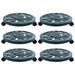 Pottetraller 6 stk grønn 38 cm plast