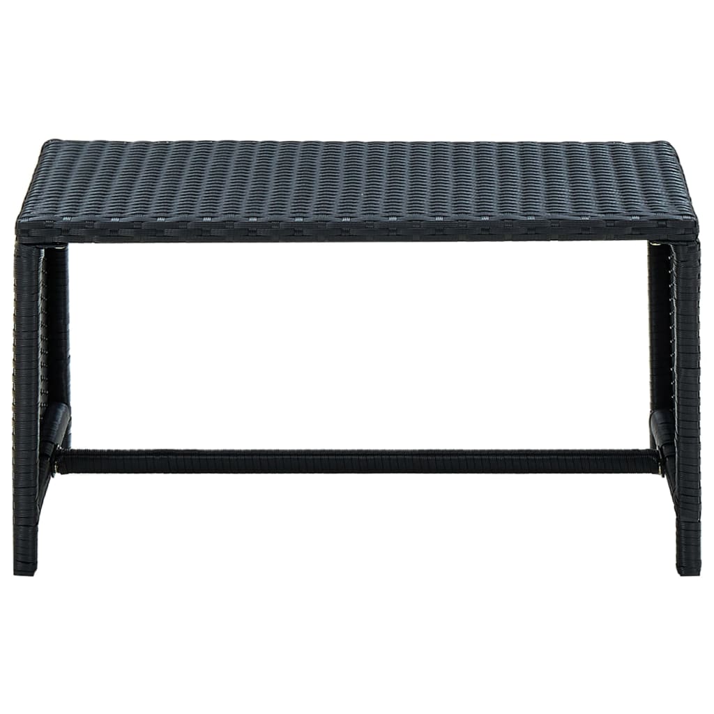 Salongbord svart 70x40x38 cm polyrotting vidaXL