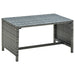 Salongbord antrasitt 70x40x38 cm polyrotting vidaXL