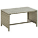 Salongbord beige 70x40x38 cm polyrotting
