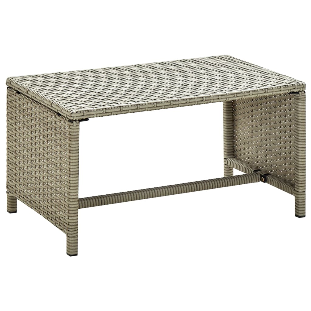 Salongbord beige 70x40x38 cm polyrotting