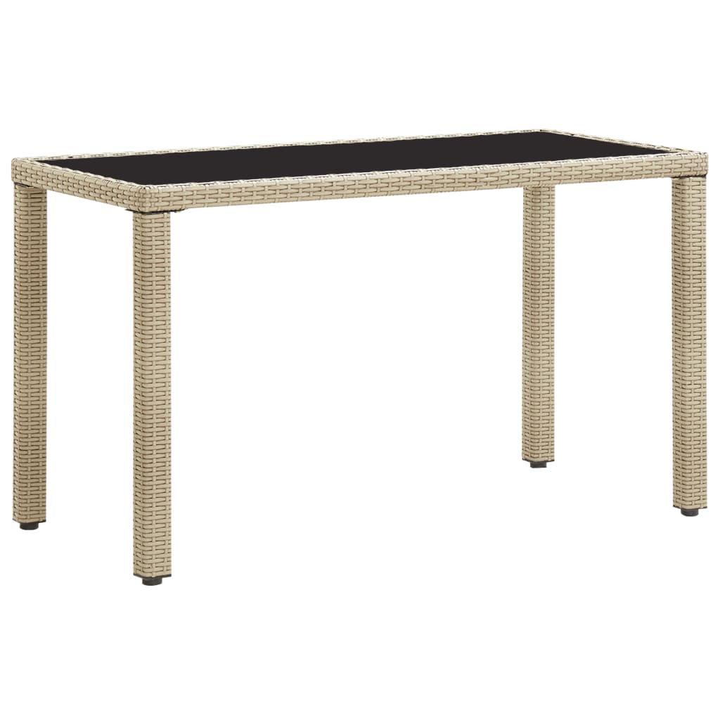 Hagebord beige 123x60x74 cm polyrotting vidaXL