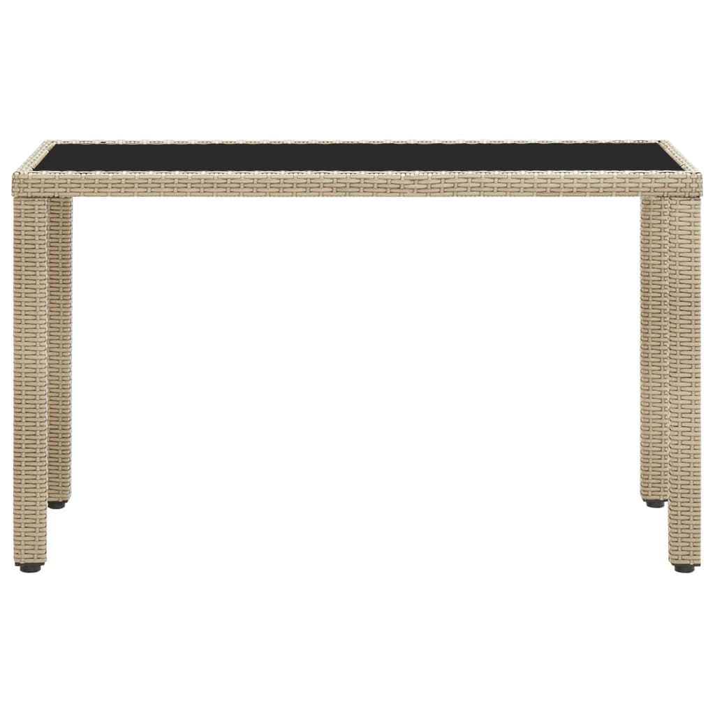 Hagebord beige 123x60x74 cm polyrotting vidaXL