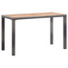 Hagebord antrasitt og brun 123x60x74 cm heltre akasie vidaXL