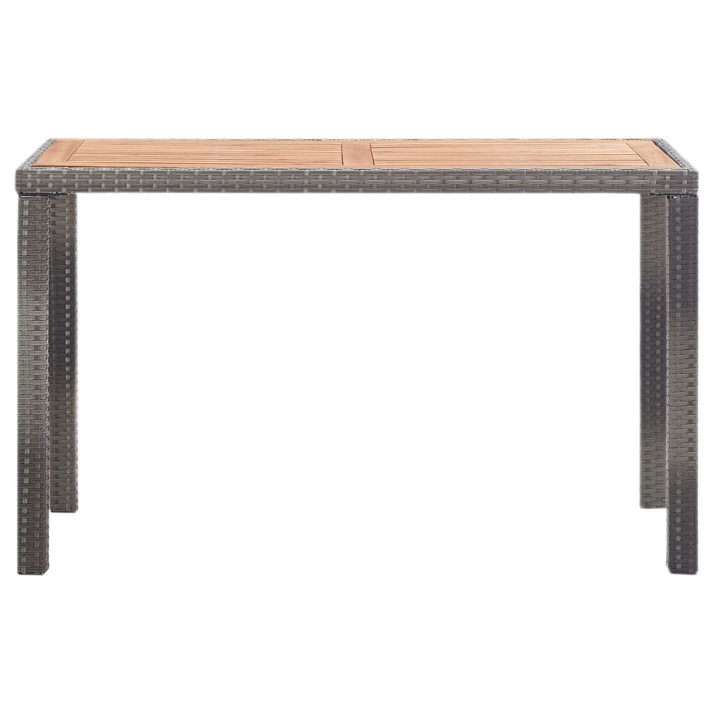 Hagebord antrasitt og brun 123x60x74 cm heltre akasie vidaXL
