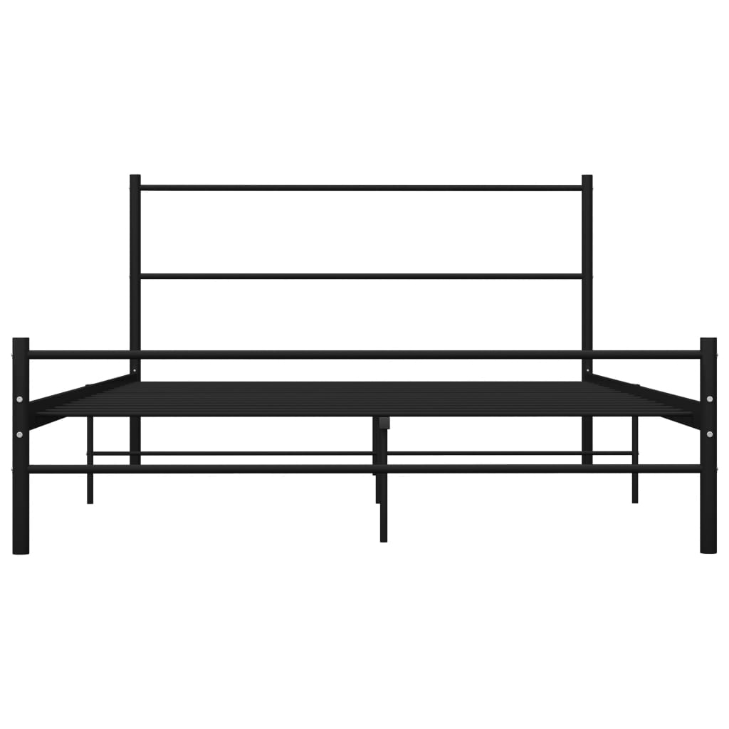 Sengeramme svart metall 120x200 cm