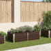 Forhøyet hagebed 160x80x45 cm galvanisert stål brun