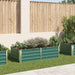Forhøyet hagebed 160x80x45 cm galvanisert stål grønn