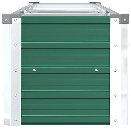 Høybed galvanisert stål 320x40x45 cm grønn