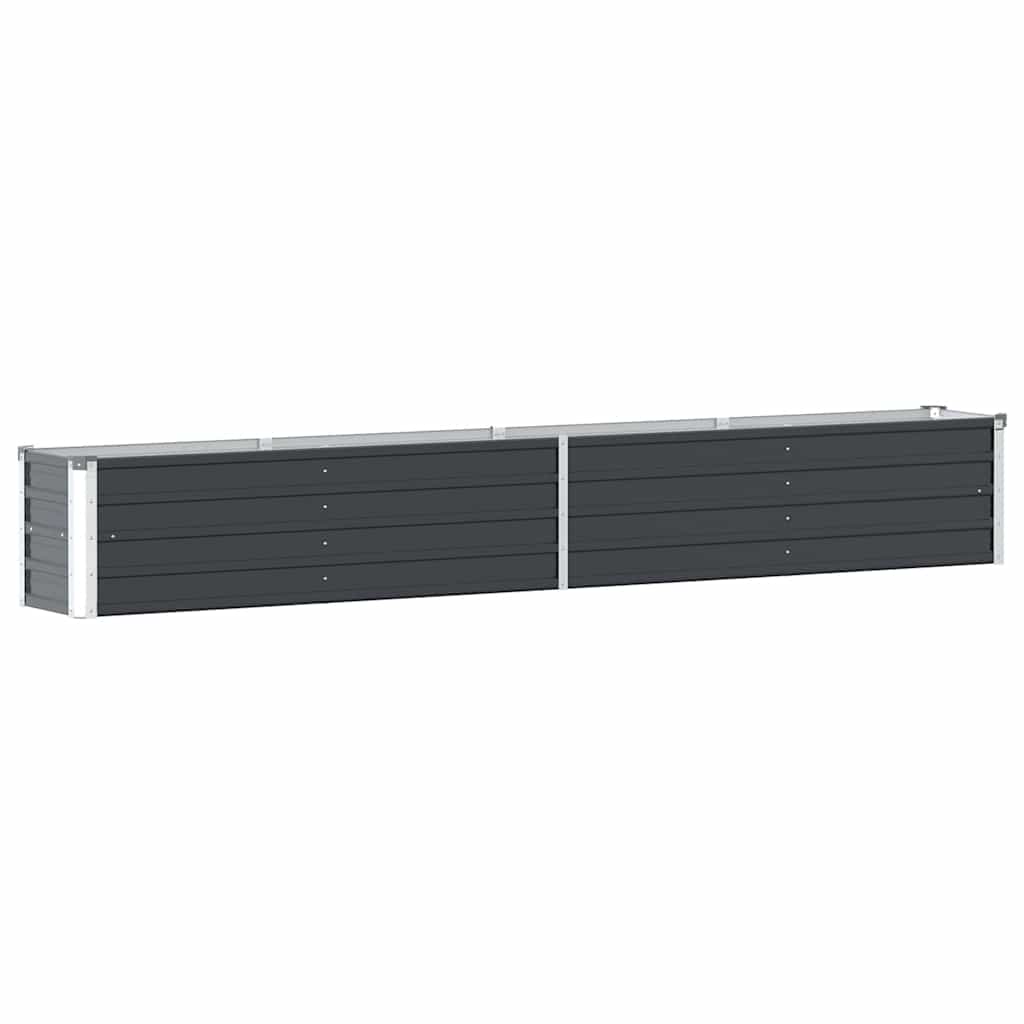 Høybed galvanisert stål 320x40x45 cm antrasitt