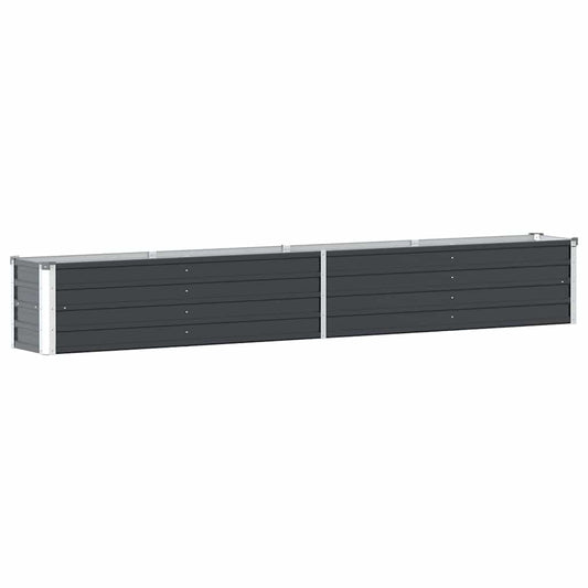 Høybed galvanisert stål 320x40x45 cm antrasitt