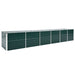Høybed galvanisert stål 480x80x77 cm grønn