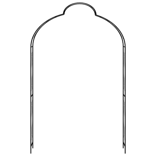 Hagebue svart 150x34x240 cm jern