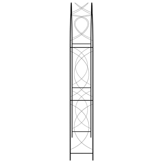 Hagebue svart 150x34x240 cm jern
