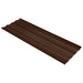 Takpanel 12 pcs Brun 129 x 45 cm Galvanisert stål
