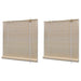 Rullegardiner naturlig bambus 2 stk 120x160 cm