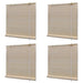 Rullegardiner naturlig bambus 4 stk 120x160 cm