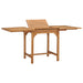 Uttrekkbart hagebord (110-160)x80x75 cm heltre teak