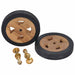Reservehjul for solseng 2 stk heltre teak