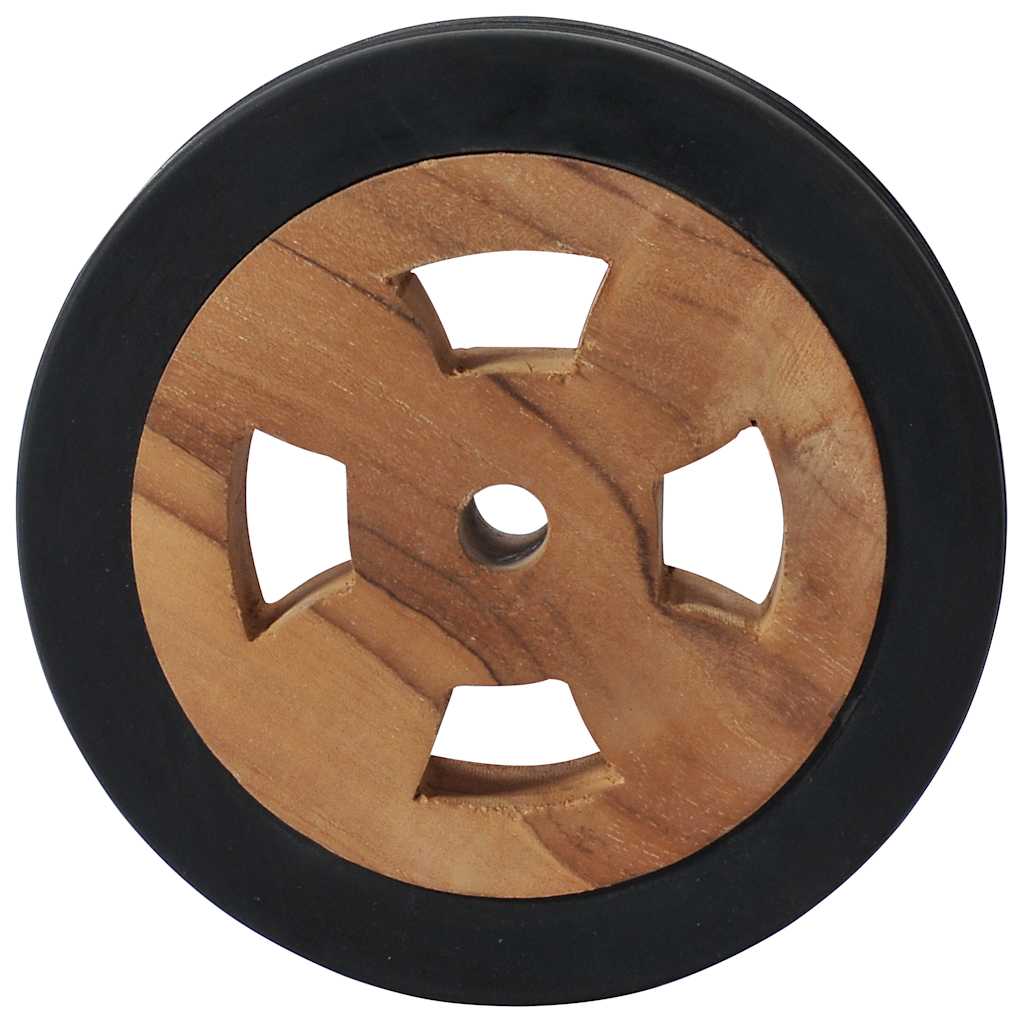 Reservehjul for solseng 2 stk heltre teak