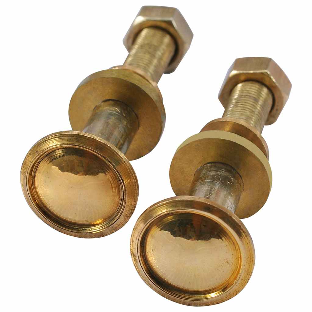 Reservehjul for solseng 2 stk heltre teak
