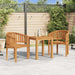 Stol bananformet heltre teak
