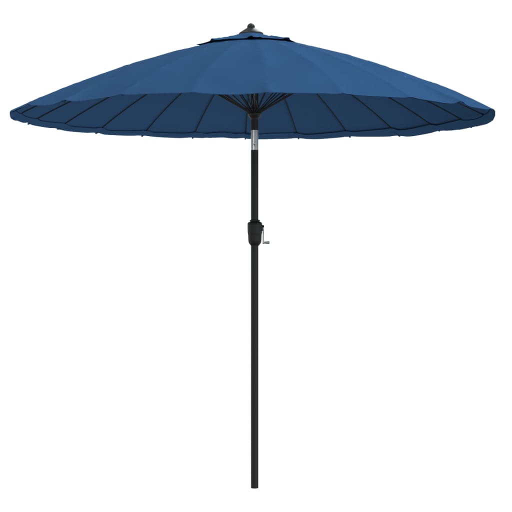 Parasoll med aluminiumsstang 270 cm asurblå
