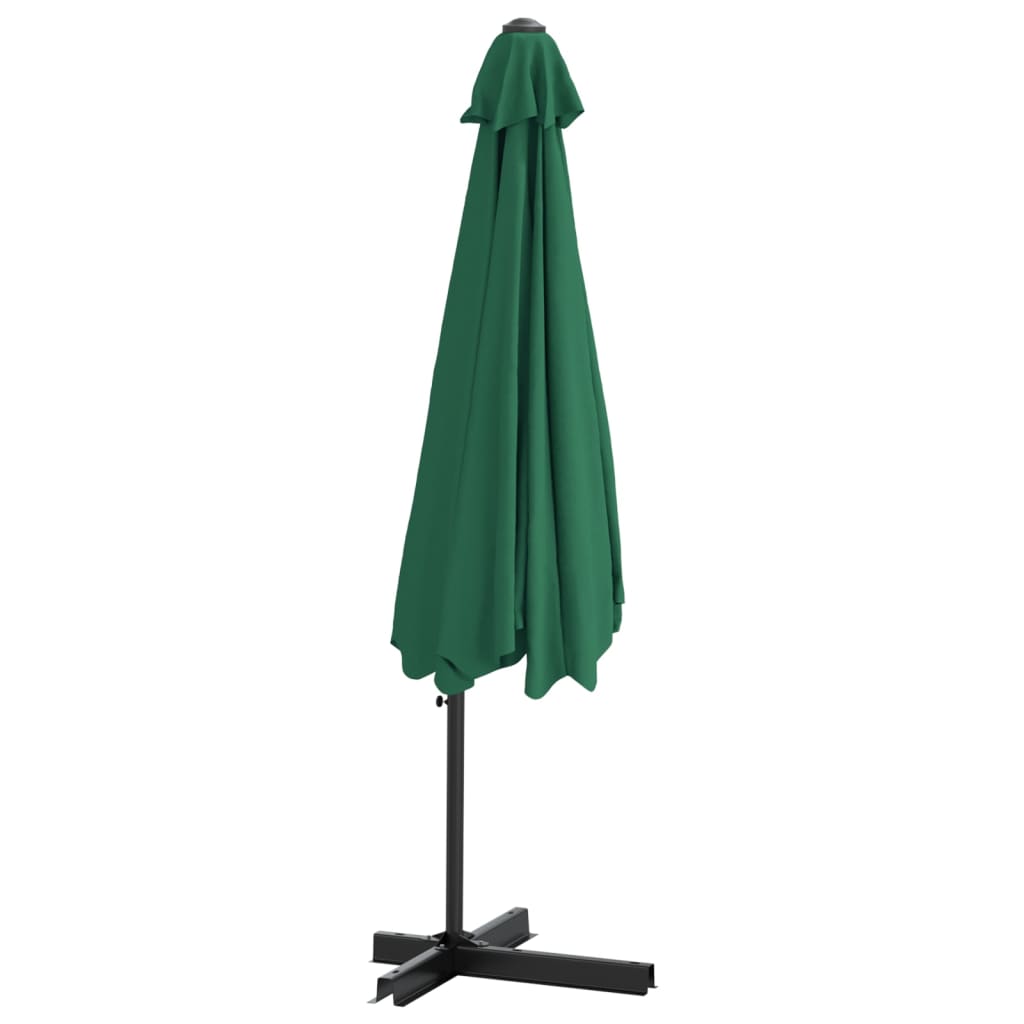 Parasoll med stålstang 300 cm grønn vidaXL