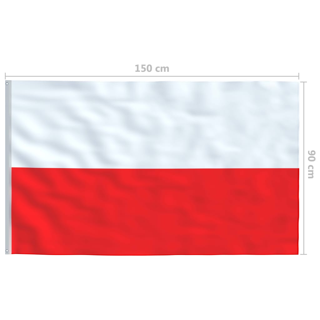 Polsk flagg 90x150 cm