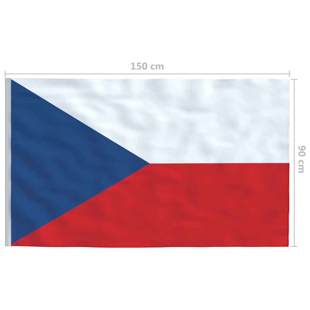 Tsjekkisk flagg 90x150 cm