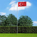 Tyrkisk flagg 90x150 cm